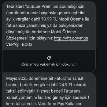 Vodafone Üzerinden Alınan Youtube Premium Üyeliği Aktif Edilmiyor Ve İptal Edilemiyor
