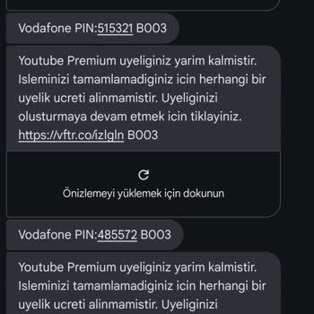 Vodafone Üzerinden Alınan Youtube Premium Üyeliği Aktif Edilmiyor Ve İptal Edilemiyor