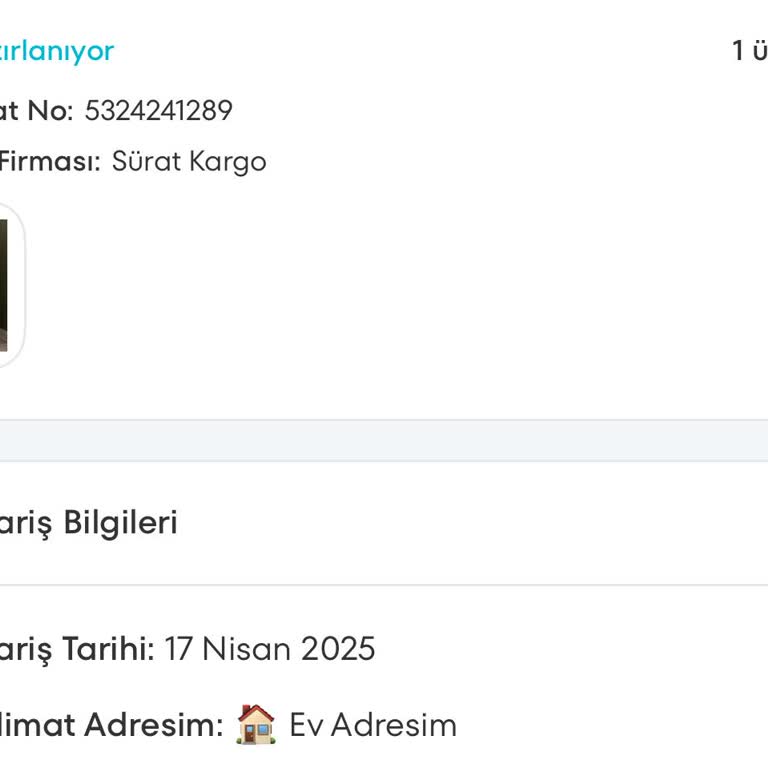 Siparişim Uzun Süredir Teslim Edilmedi Bilgi Alamıyorum