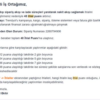 Trendyol Mağazam Haksız Yere Kapatıldı, Emeklerim Ziyan Oldu