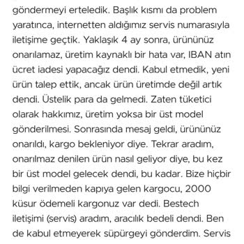 Xiaomi Süpürge Değişiminde Beklenmedik Ücret Talebiyle Karşılaştım