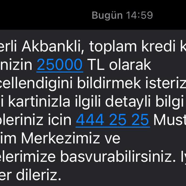 Akbank Kredi Kartı Limitimi Aniden Düşürdü Büyük Mağduriyet Yaşadım