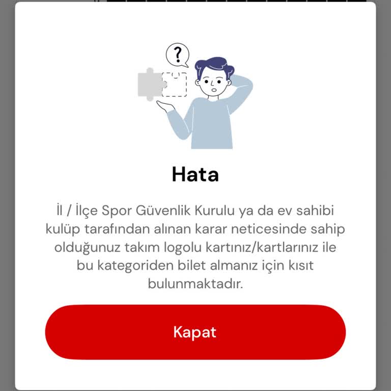 Passolig Üzerinden Final Maçı Bileti Alırken Sürekli Hata Alıyorum