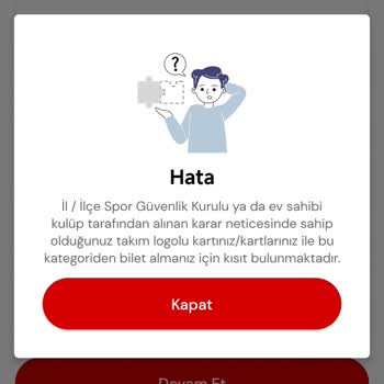 Galatasaray Logolu Kartımla Kendi Takım Tribününe Bilet Alamıyorum