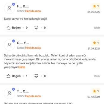 P****** Ekmek Kızartma Makinesinde Malzeme Hatası Ve Müşteri Hizmetlerinde Mağduriyet