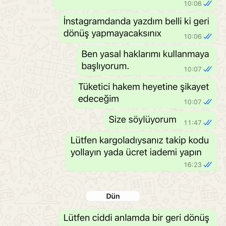 Sipariş Sonrası İlgisizlik Ve Ürün Gönderilmemesi