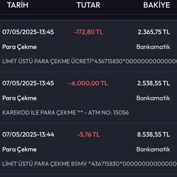 Maaş Hesabımdan Yüksek Para Çekme Ücretleri Ve Haksız Kesinti
