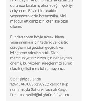 Teslim Edilmeden İade Edilen Sipariş Ve Eksik Para İadesi Nedeniyle Mağduriyet