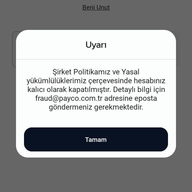 Hesabım Kapandı, Param İade Edilmiyor Ve Müşteri Hizmeti Yanıt Vermiyor