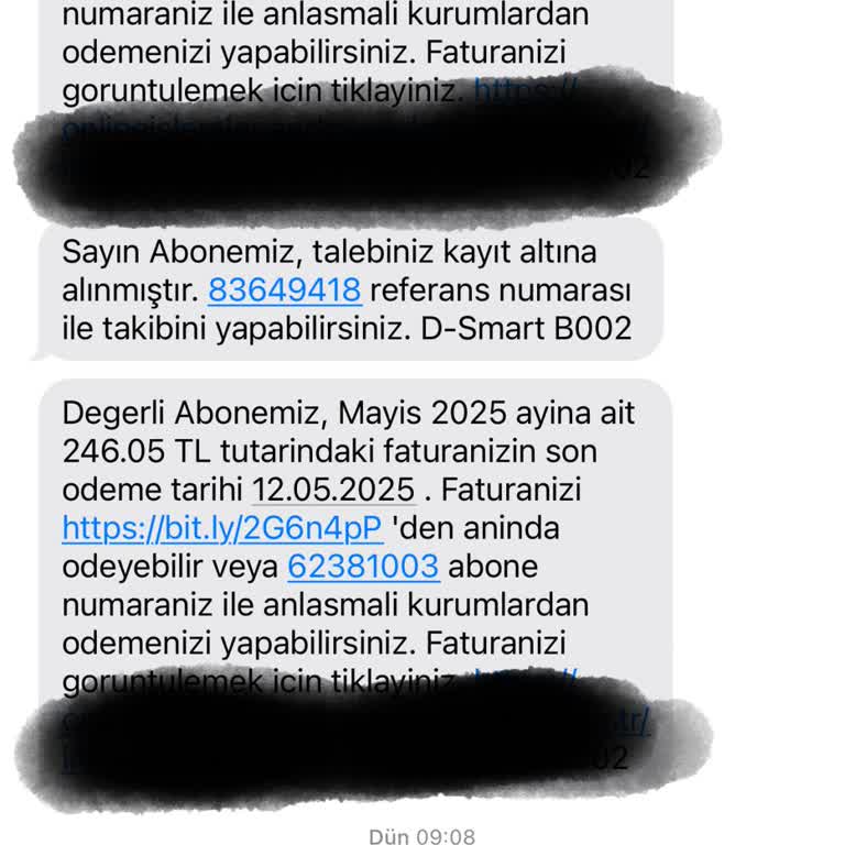 D-Smart Ücretsiz Denilen TV Paketi İçin Fatura Kesilmesi ve Çözüm Bulunamaması