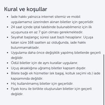 THY Bilet Değişikliği Ve İptalinde Ücretsiz İşlem Sorunu