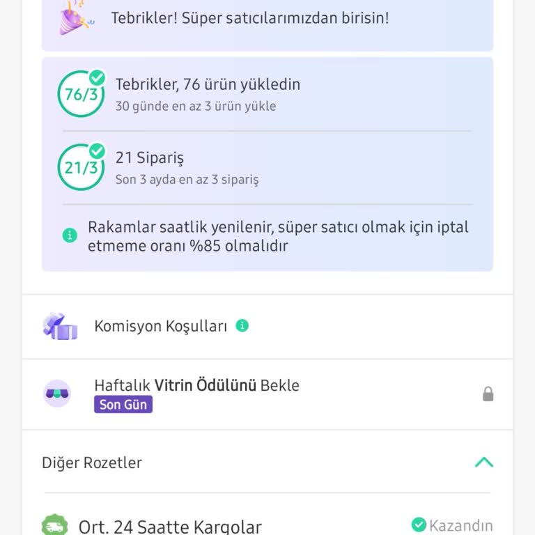 Süper Satıcı Komisyon Oranı Yanlış Uygulandı Param İade Edilmiyor