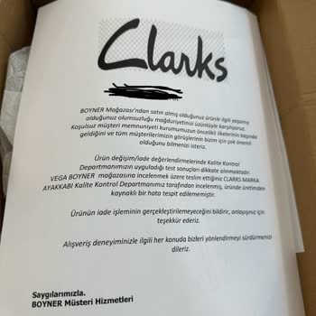 Clarks Ayakkabı İlk Giyişte Yara Yaptı Boyner İade Talebimi Reddetti