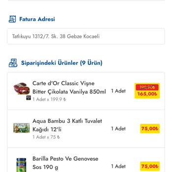 Gebze Şok Markette Eksik Teslimat Ve İade Sorunu Yaşadım