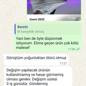 Yanlış Ve Defolu Ayakkabı Gönderildi İade Kabul Edilmiyor