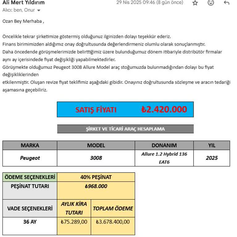 Araç Kiralama Sürecinde Sözleşme Ve Fiyat Artışı Sorunu