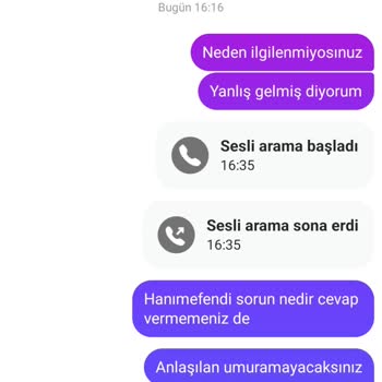 Yanlış Ürün Gönderildi, Hiçbir Şekilde Geri Dönüş Yapılmıyor