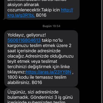 Aras Kargo'nun Kayıp Kargo Ve Teslimat Sorunlarıyla Mağduriyet Yaşadım
