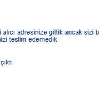 Kargom Teslim Edilmeden Şubeye Yönlendirildi, Bilgilendirilmedim