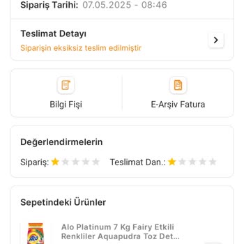 Teslim Edilmeyen Sipariş Ve Yanıltıcı Mesajlar