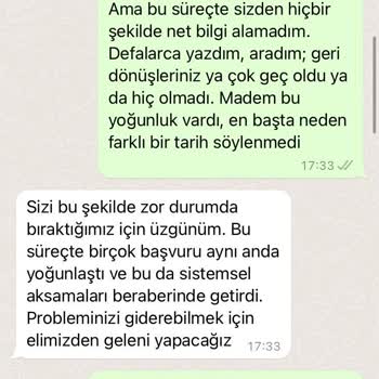 Verilen Sözlerin Tutulmaması Ve Ücret İadesinin Yapılmaması Nedeniyle Yaşanan Mağduriyet