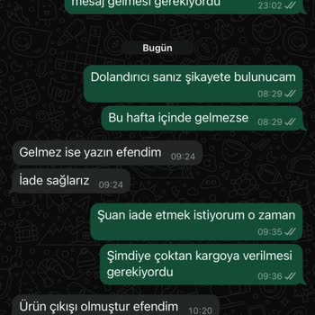 Ayakkabılarım Gönderilmedi, Para İadem Yapılmıyor!