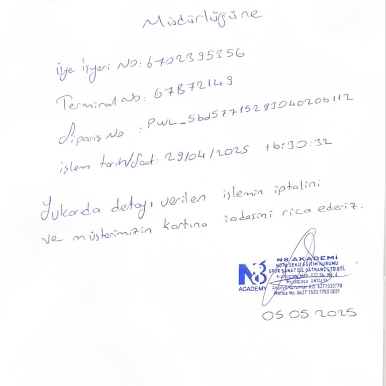 İptal Ve İade Sürecinde Anlaşılmaz Uygulama Mağduriyeti