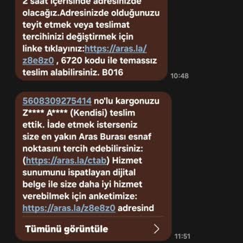 Aras Kargo Teslim Edilmediği Halde Teslim Gözüküyor, Ürünüm Nerede?