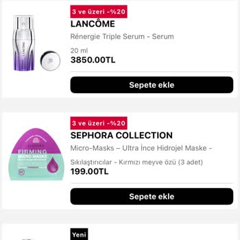 Lancome Triple Serum Nemlendirici Hacmi Ve Ambalajı Hayal Kırıklığı Yarattı