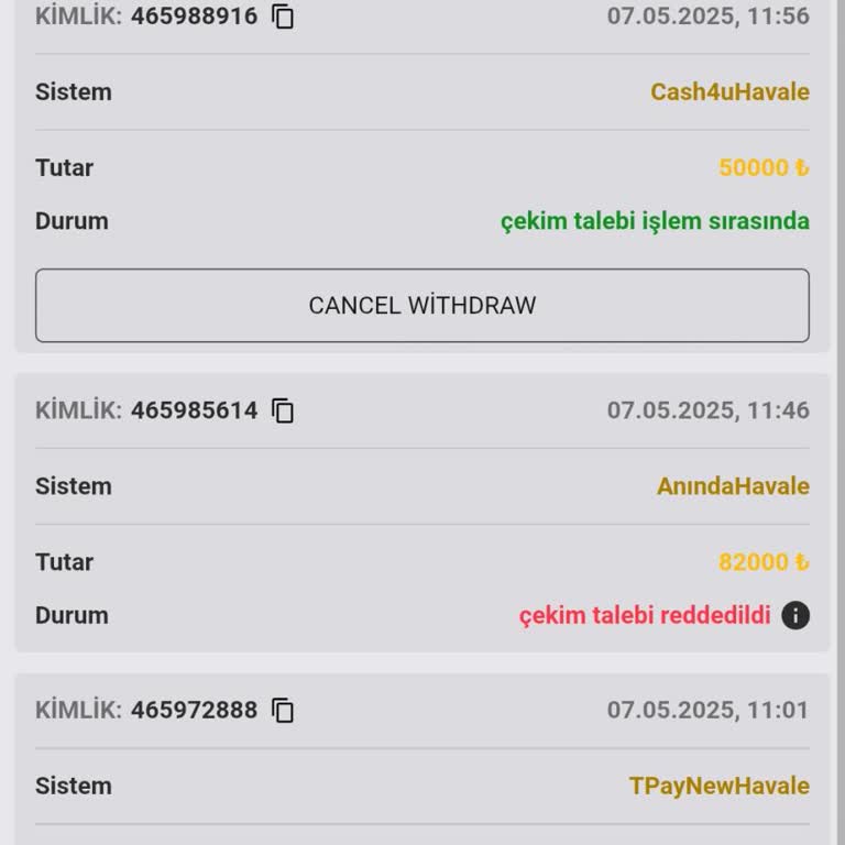 Realbahis Kazancım Ödenmedi, Ana Para İadem Talep Edildi
