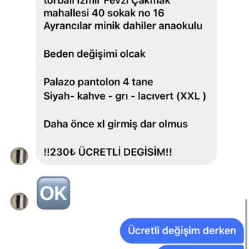 Yanlış Beden Gönderimi Ve Değişim Sürecinde İlgisizlik