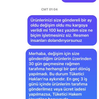 Yanlış Beden Gönderimi Ve Değişim Sürecinde İlgisizlik