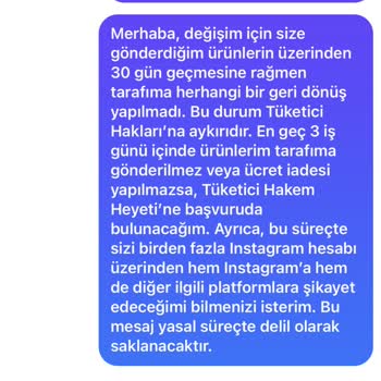 Yanlış Beden Gönderimi Ve Değişim Sürecinde İlgisizlik