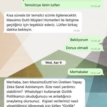 Massimo Dutti'den Aldığım Kazakta Çekme Sorunu Ve Yetersiz Müşteri Hizmetleri