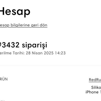 Siparişim Ne Kargoya Verildi Ne De Yanıt Aldım