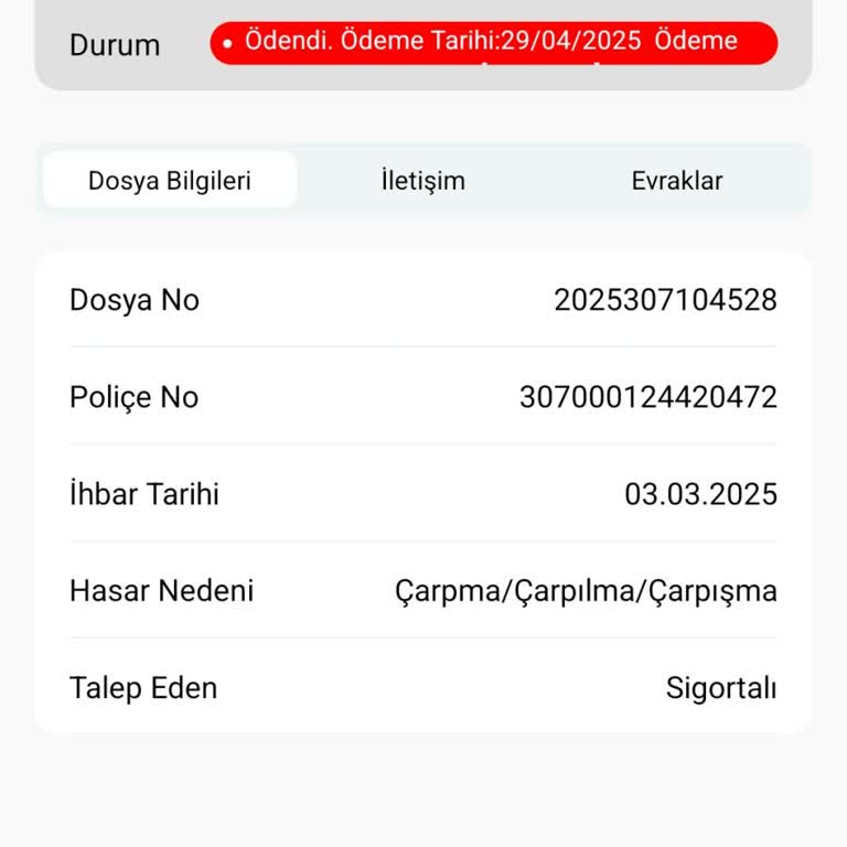 Kasko Hasar Ödemesinde Eksik Ödeme Ve İletişim Sorunları Yaşadım