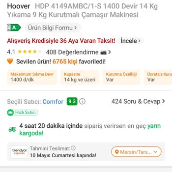 Yanıltıcı Kargo Bilgisi Ve Fiyat Düşüşünde Destek Olunmaması