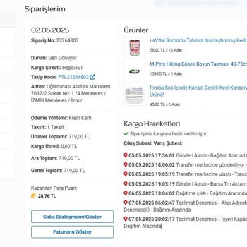 Siparişim Teslim Edilmeden İade Sürecine Alındı