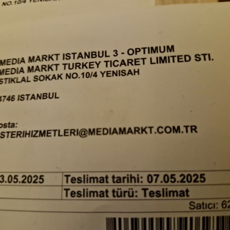 Media Markt'tan Alınan Televizyonun Teslimatında Yaşanan Gecikme Ve Müşteri Hizmetleri Sorunu