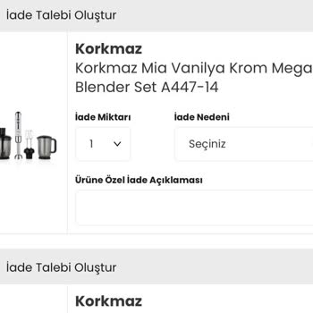İlk Kullanımda Arızalanan Blender Ve Müşteri Hizmetlerinden Yanıtsızlık