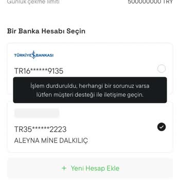 Hesabımda İşlem Yapamıyorum Mağduriyetim Artıyor