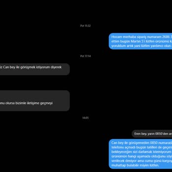 Sipariş Süresinin Aşılması Ve Yetersiz Müşteri Bilgilendirmesi