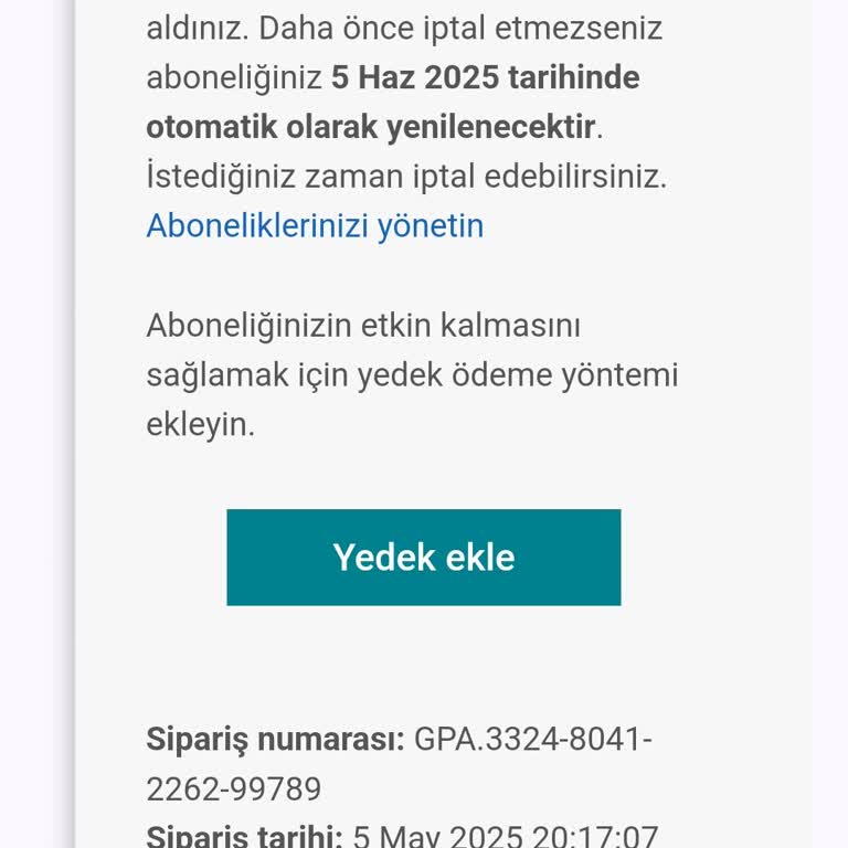 Satın Aldığım Abonelik Aktif Edilmedi, Destek Alamıyorum
