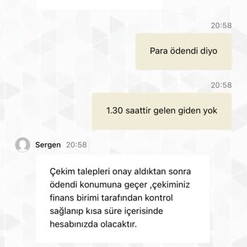 Çekim İşlemlerinde Gecikme Ve Destek Ekibi İlgisizliği