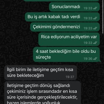 Çekim İşlemlerinde Gecikme Ve Destek Ekibi İlgisizliği