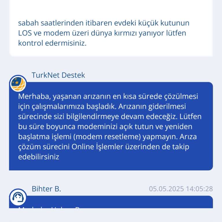 İnternet Bağlantısı Sorunu Çözülmüyor, Mağduriyetim Devam Ediyor