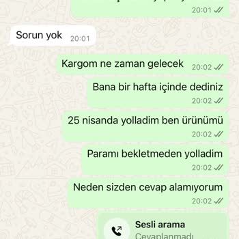 Ödeme Sonrası İletişim Kesildi, Ürünüm Teslim Edilmedi