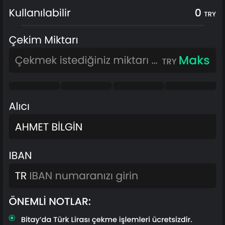 Bitay Platformunda Para Çekme Ve Destek Sorunu