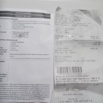 Aldığım Kahve Makinesi 2 Ayda Bozuldu, Değişim Talep Ediyorum