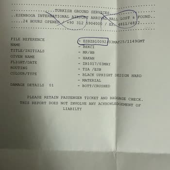 Air Albania Uçuşunda Bavulum Hasar Gördü, Mağduriyetimin Giderilmesini İstiyorum